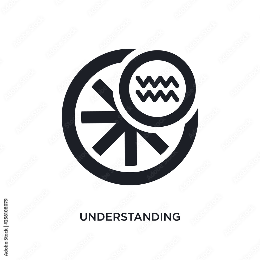 Aufkleber understanding isolated icon. simple element illustration from zodiac concept icons. understanding ed