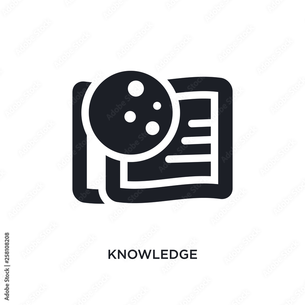 Aufkleber knowledge isolated icon. simple element illustration from zodiac concept icons. knowledge editable l