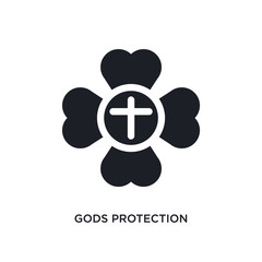 Fototapeta na wymiar gods protection isolated icon. simple element illustration from zodiac concept icons. gods protection editable logo sign symbol design on white background. can be use for web and mobile