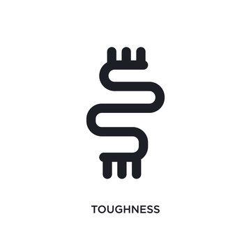 Toughness Isolated Icon. Simple Element Illustration From Zodiac Concept Icons. Toughness Editable Logo Sign Symbol Design On White Background. Can Be Use For Web And Mobile