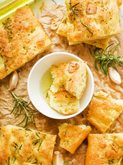 Traditional italian focaccia