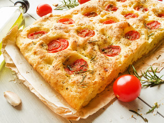 Traditional italian focaccia
