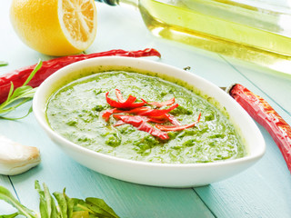 Fresh green sauce