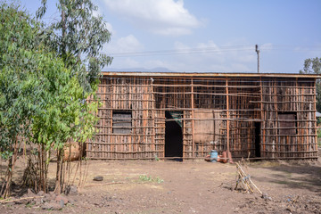 Landscape house Afar in Danakil