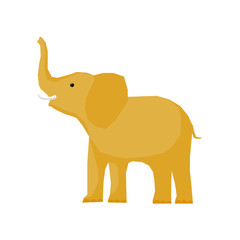 Abstract cute paper cut elephant pattern. Childish crafted elephant for design birthday card, veterinarian clinic poster, pet shop sale advertising, bag print etc.