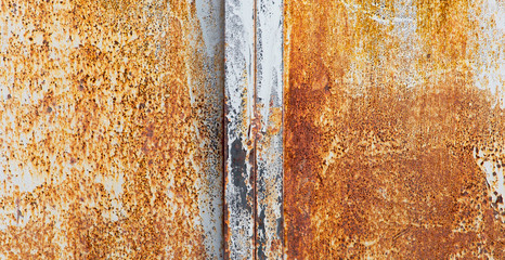 Rust on metal as abstract background