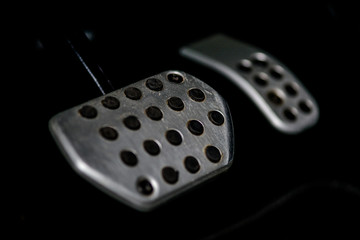 headphones on black background