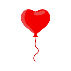 ballon heart, vector icon