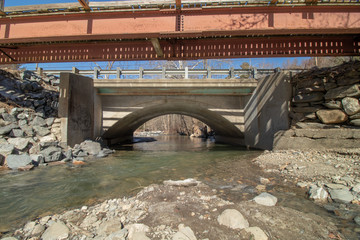 Creek under the bridge
