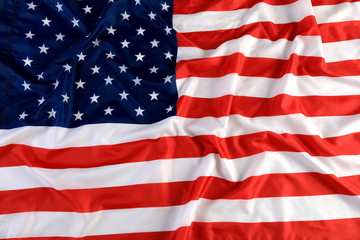 Obraz premium Close up of American flag