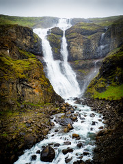 Naklejka na ściany i meble Waterfall in Iceland