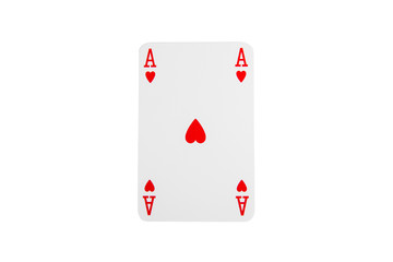 Playing card on a white background