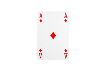Playing card on a white background