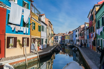 Fototapeta na wymiar Canal in Burano