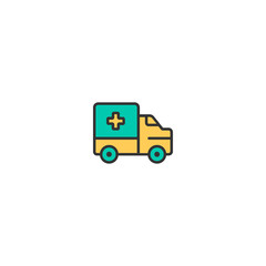 Ambulance icon design. Transportation icon vector design