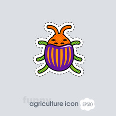 Colorado beetle icon