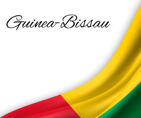 Fototapeta premium waving flag on white background.