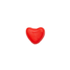red heart on a white background