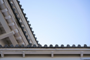 facade of an old castle in Japan