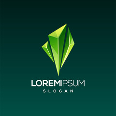 emerald gem logo design