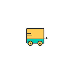 Caravan icon design. Transportation icon vector design