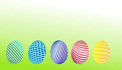 Ostereier bunt modern