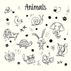 Animales doodles