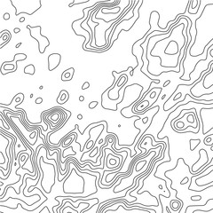 Topographic map background. Geographic World Topography map grid abstract vector illustration. Topo map with elevation.