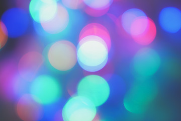 Fototapeta premium blue purple pink night city lights bokeh background,lights blurred bokeh background for your design