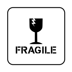 Fragile sign pictogram