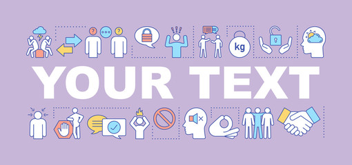 Overworking word concepts banner