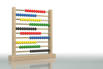 Abacus. 3D Rendering