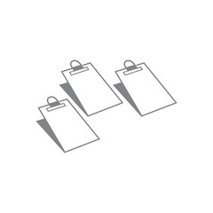 simple 3d paper board education symbol vector