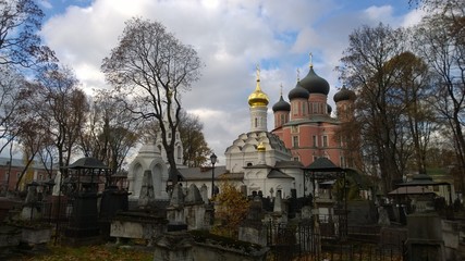 Obraz premium Old orthodox monasteries in Moscow Russia
