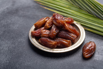 Ramadan dates is traditional food for iftar in islamic world
