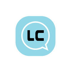 Initial Letter Logo LC Template Vector Design