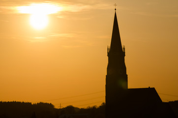 Sonnenuntergang über St. Martin