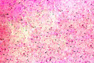 Abstract background pink coral crystal, top view