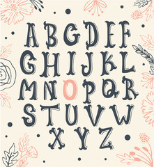 Lovely ABC for your design.