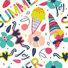 Super funky summer pattern / background.