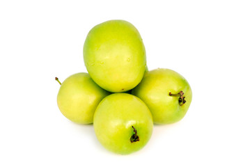 Thai monkey apple on white background.With Clipping Path.