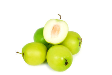 Thai monkey apple on white background.With Clipping Path.