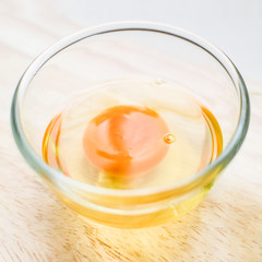 Egg  In Glass Bowl