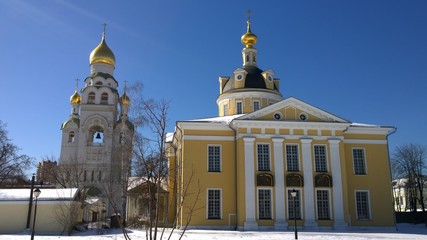 Old orthodox monasteries in Moscow Russia
