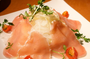 isolated, ham, parma, sandwich, white, melon, food, salad, raw, fresh, italian, prosciutto, gourmet, meat, background, healthy, chicken, delicious, tasty, nutrition, breakfast, plate, photography, app