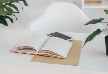 working in the office