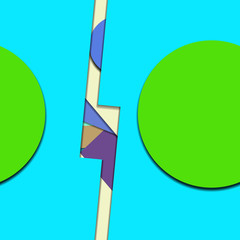 Flat material design - Creative vector trend seamless