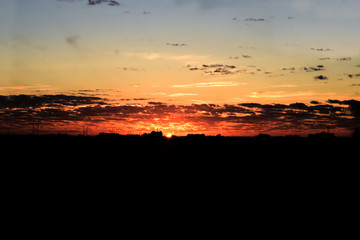 Atardecer anaranjado