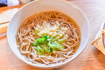 Japanese Soba or Buckwheat Noodles