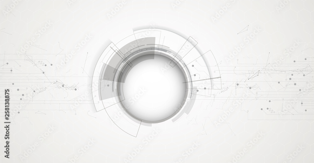 Aufkleber abstract tech background. futuristic technology interface